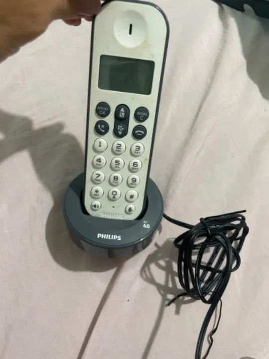 Telefone  sem fio fixo philips - Foto 2