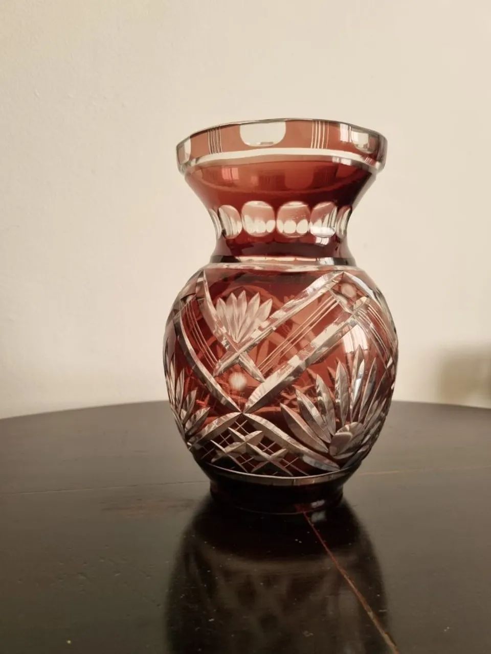 Vaso de cristal na cor Rubi - Foto 2
