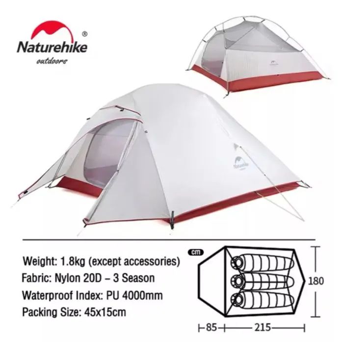 Barraca Naturehike Cloud UP 3 20d  - Foto 2