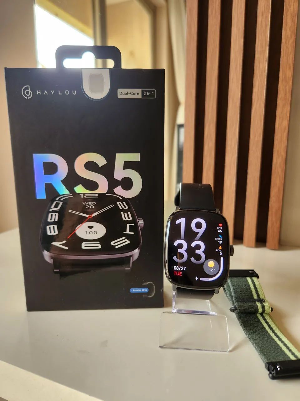 Haylou Watch Rs5 LACRADO C/ 2 PULSEIRAS  - Foto 4