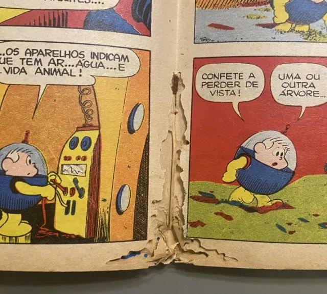 Mônica 10 - Editora Abril (1971 - detalhe interno) - Foto 4