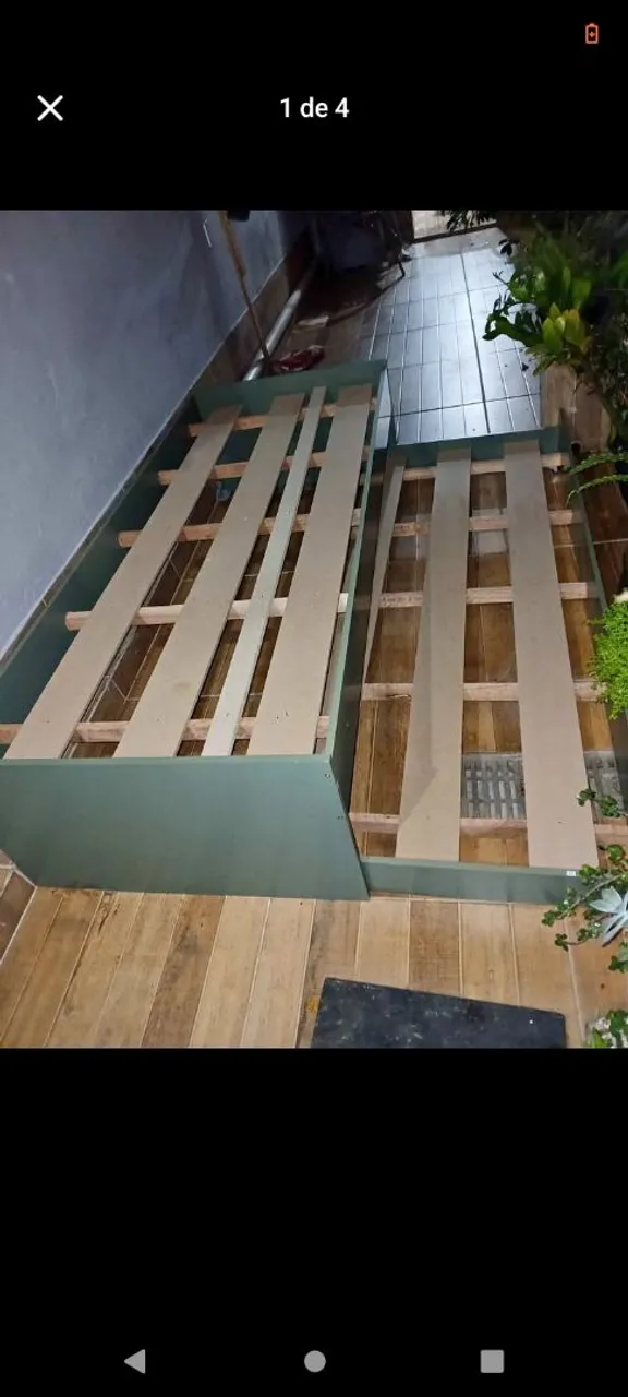 Cama com auxiliar solteiro