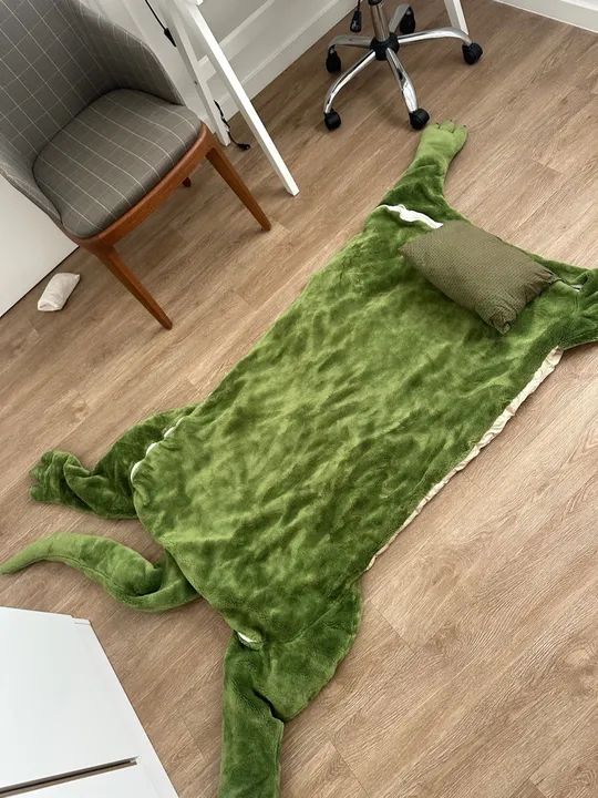 Saco de Dormir Dinossauro Verde Infantil