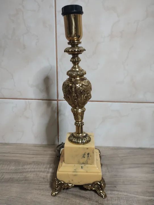 Abajur de Alabastro Rocha Amarelo - Foto 3