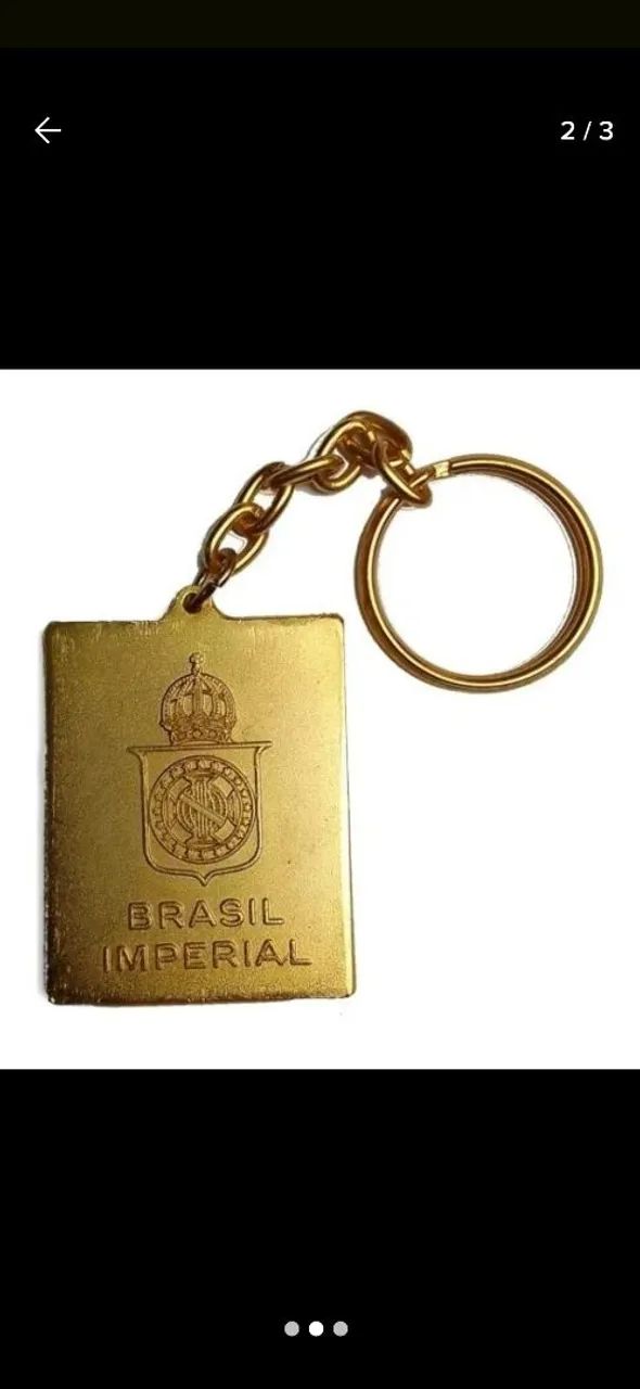 Chaveiro brasão Armas Brasil Imperial monarquia 1993 - Foto 2