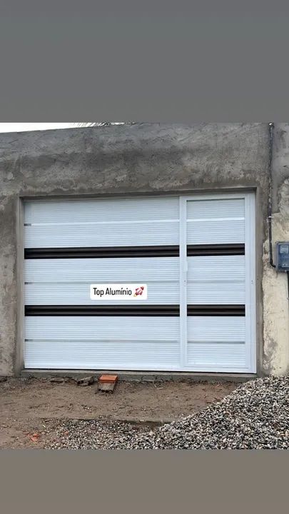 Portão de Alumínio Branco