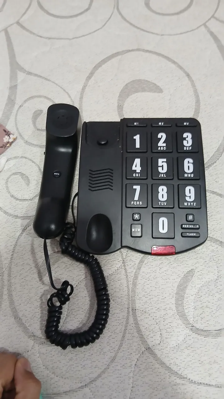 Telefone Fixo com Teclas Grandes