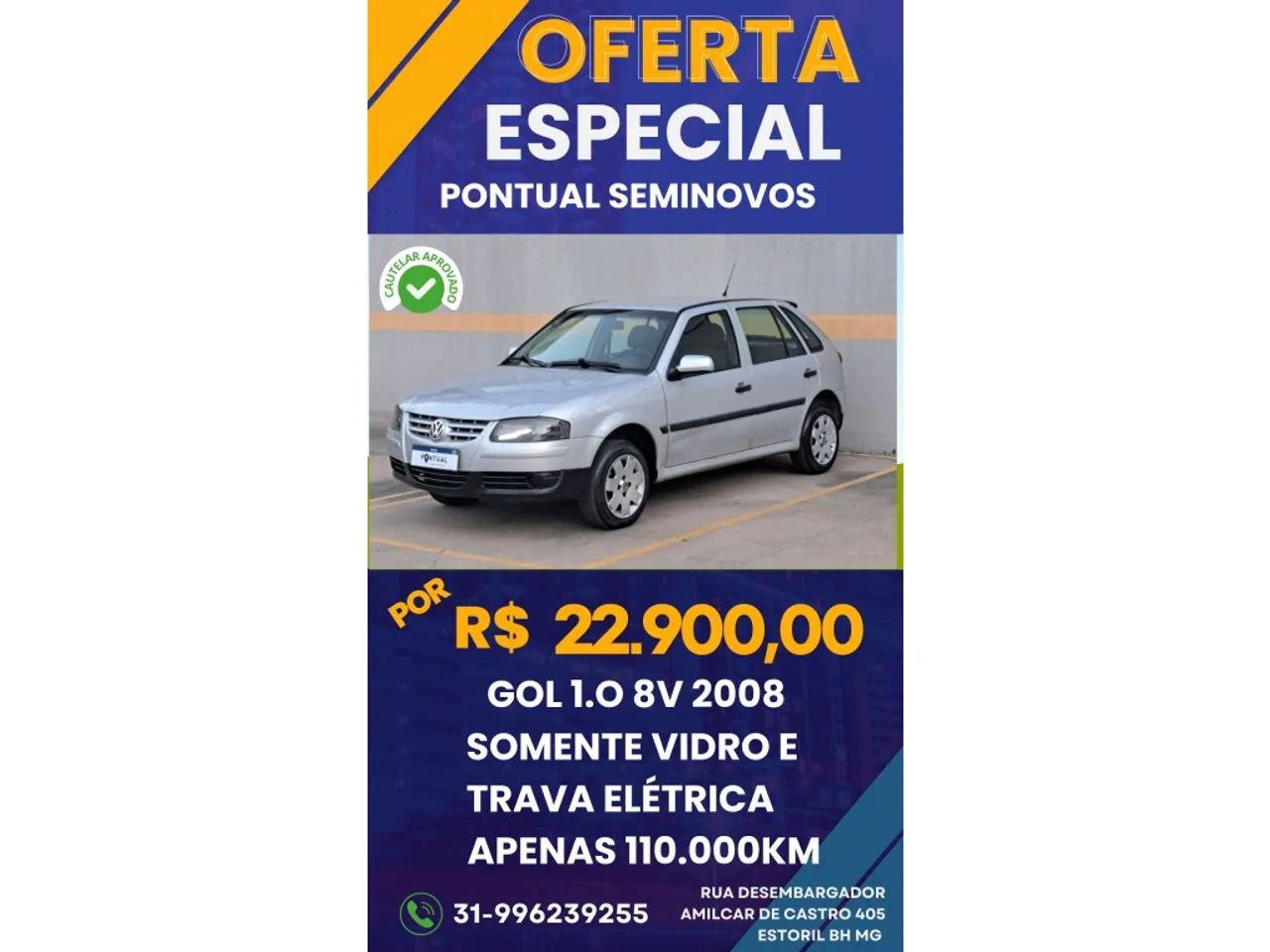 Volkswagen Gol 2008 1.0 mi 8v flex 2p manual g.iv
