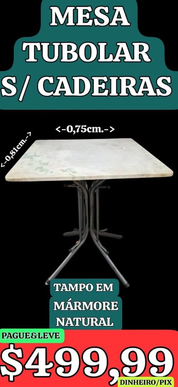 MESA SEM CADEIRAS, LEIAM: