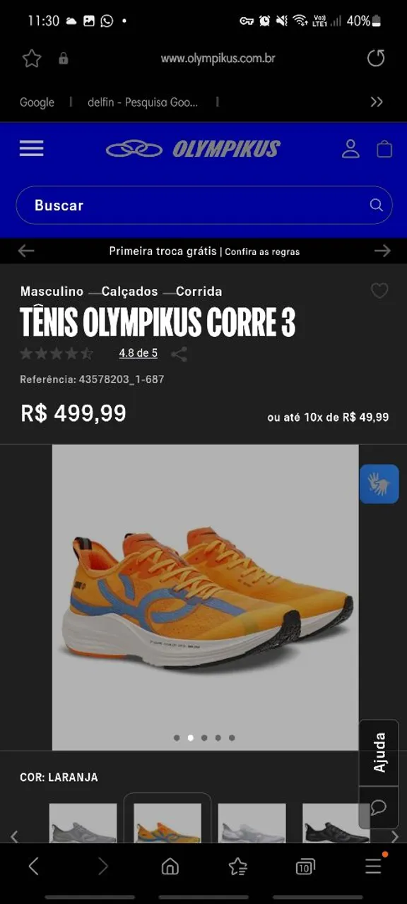 Tênis Olympikus Corre 3 - Tamanho 41