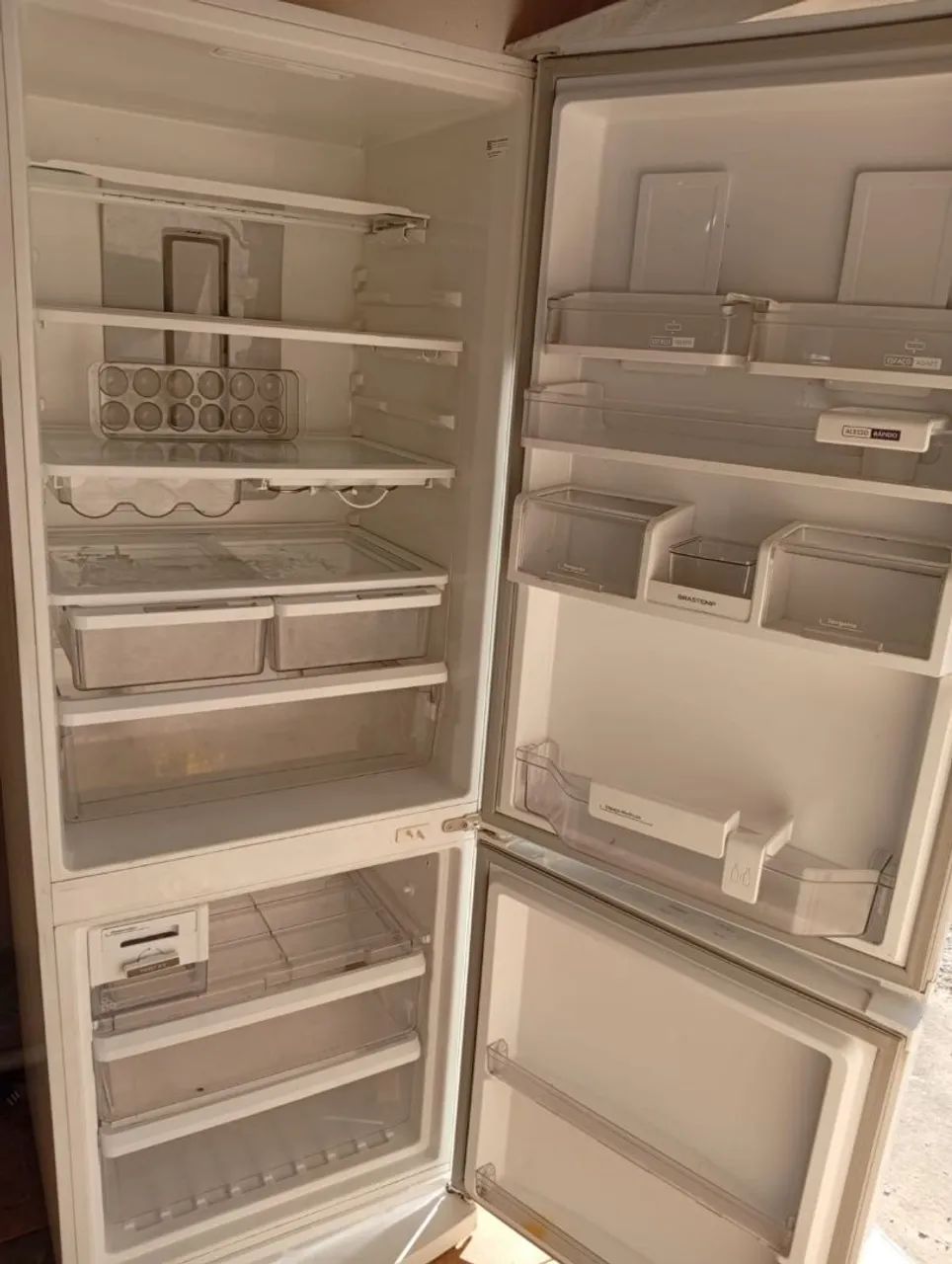 GELADEIRA BRASTEMP FROST FREE INVERSE INOX - Foto 4