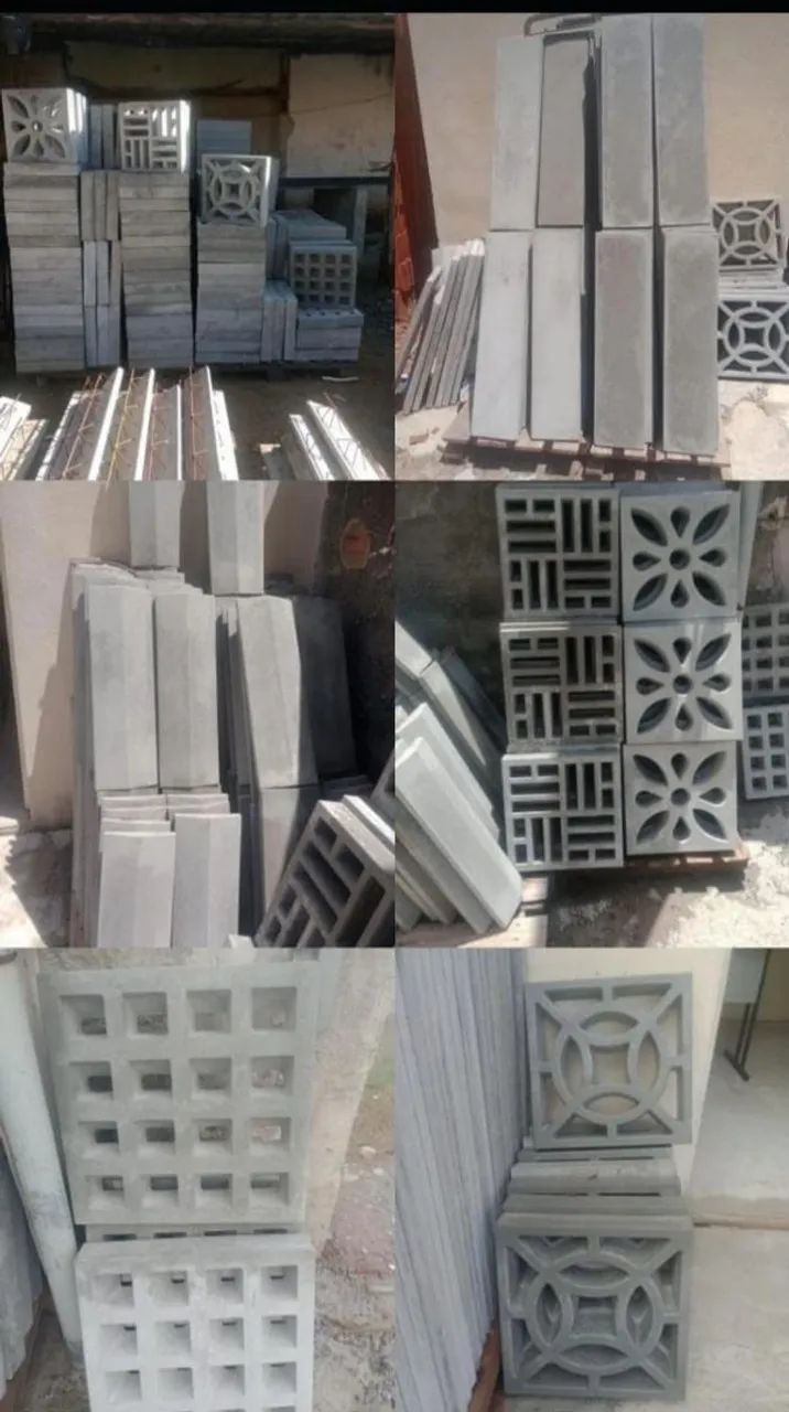 Bloco de concreto com design triangular - Foto 3