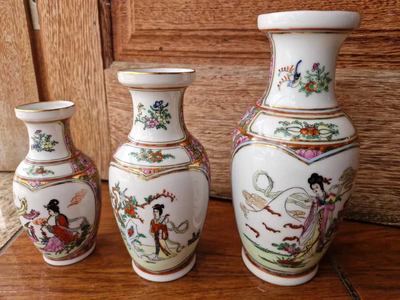 Vasos Decorativos Estilo Oriental 3 peças