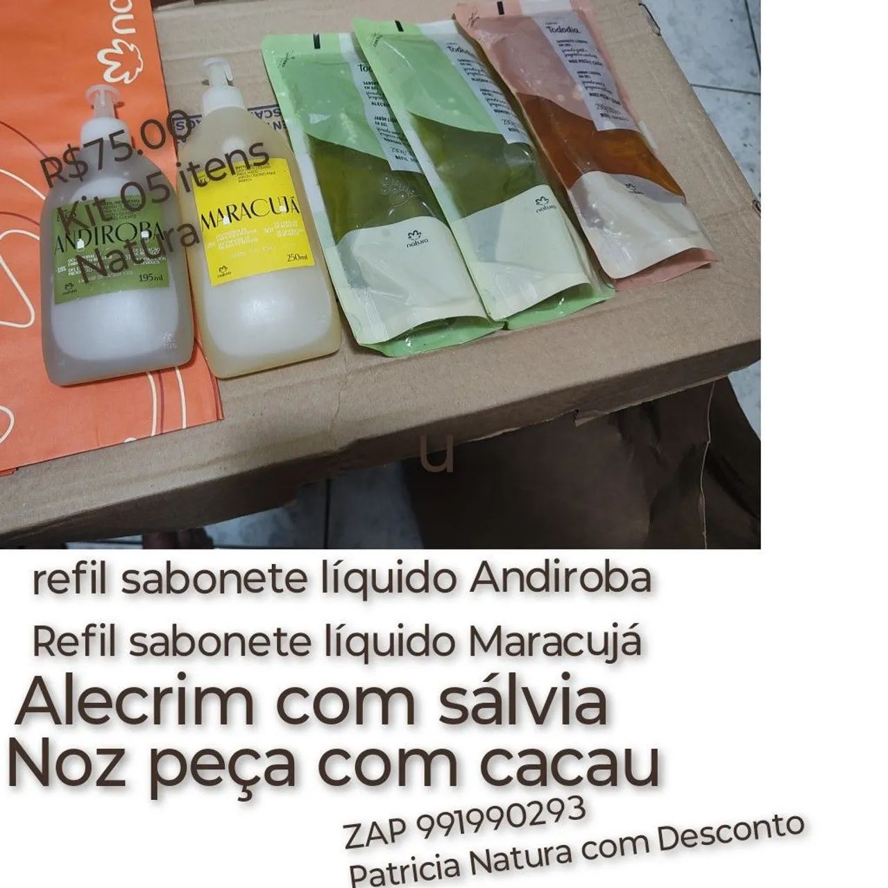 Natura Kit 3 itens Manga rosa com água de côco  - Foto 5