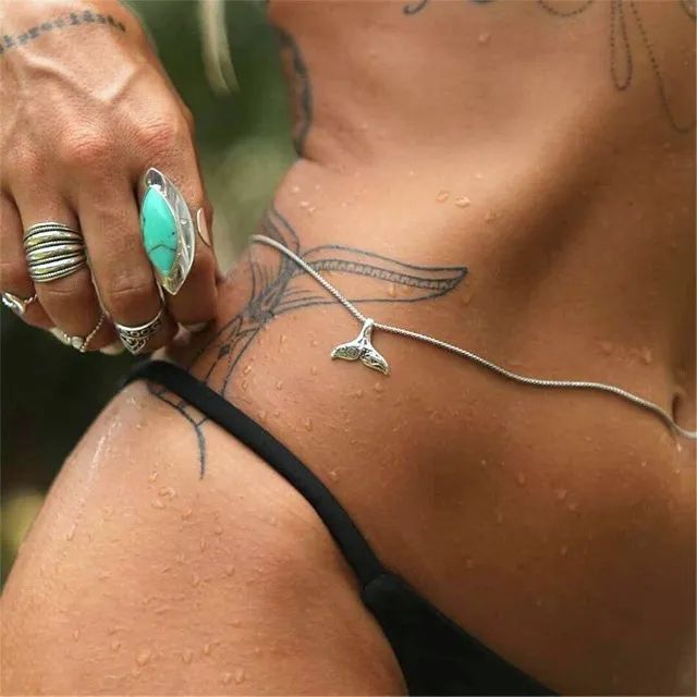 Body Chain Belly Chain Colar De Cintura Cauda de Sereia