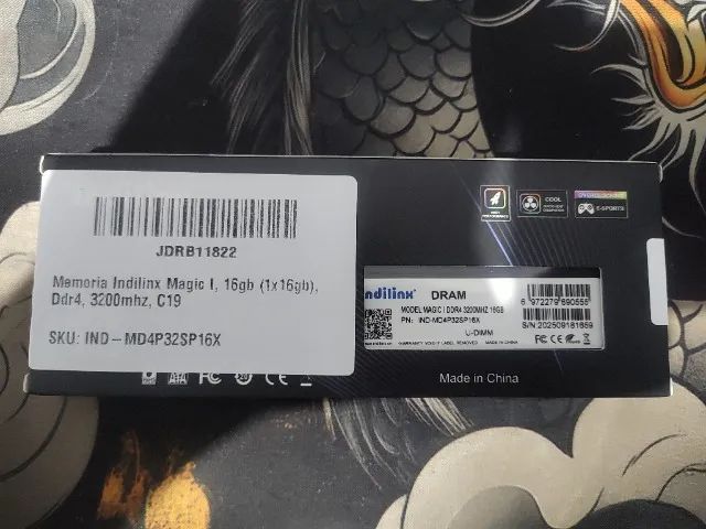 Memória DDR4 Pc 16gb Indilinx Magic Series (1x 16gb) 3200 Mhz, NOVA - Aceito Cartão / Pix - Foto 2