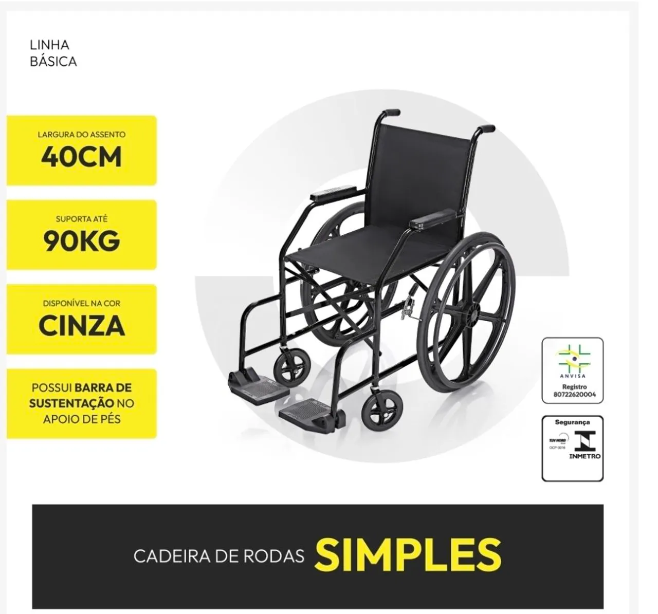 Cadeira de Rodas Básica!