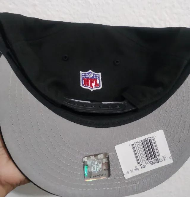 Boné Original New Era NFL Draft Snapback - Preto - Foto 2