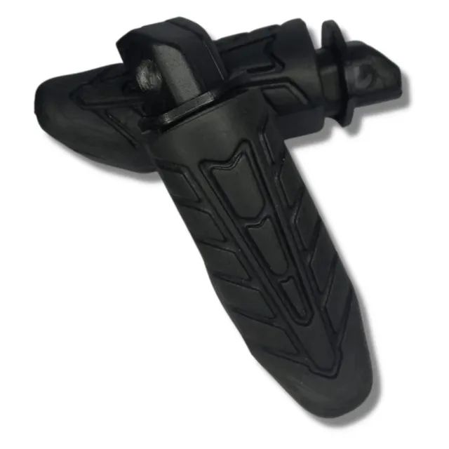 Kit Par Pedaleira Traseira Preto Epox Honda Cg 160 Titan 160 Fan 160 Start 160 Cb Twister - Foto 2