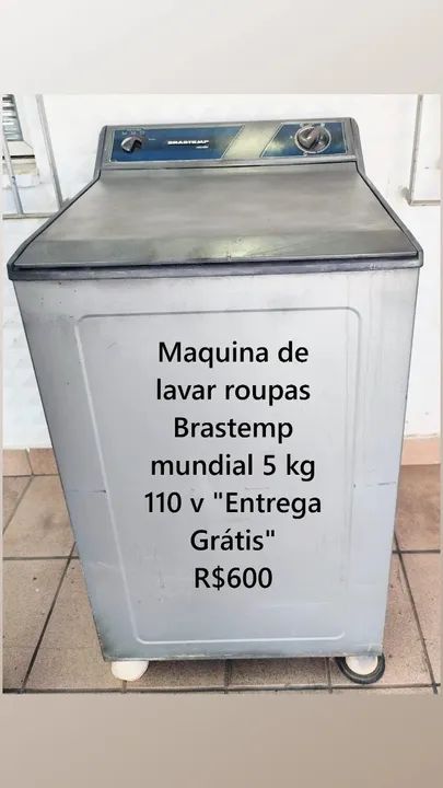 Maquina de lavar roupas Brastemp mundial 5 kg 110 v " Entrega Grátis" - Foto 4