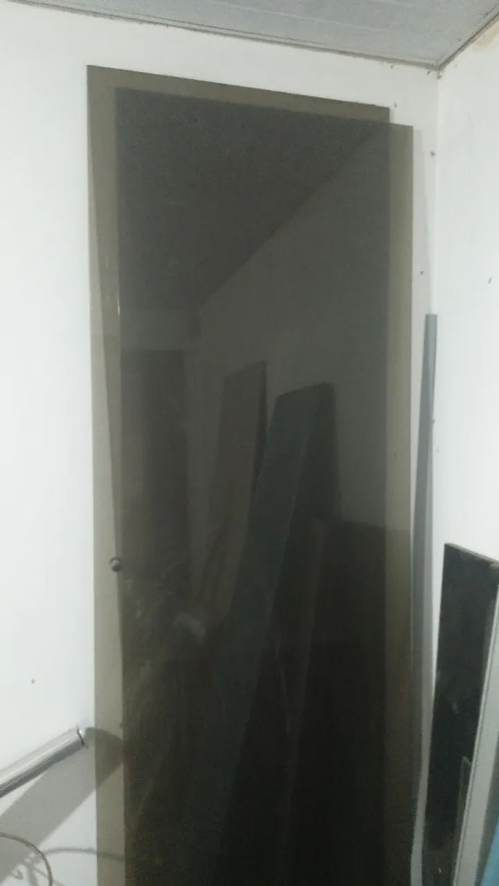 Porta de correr de vidro bronze - Foto 4