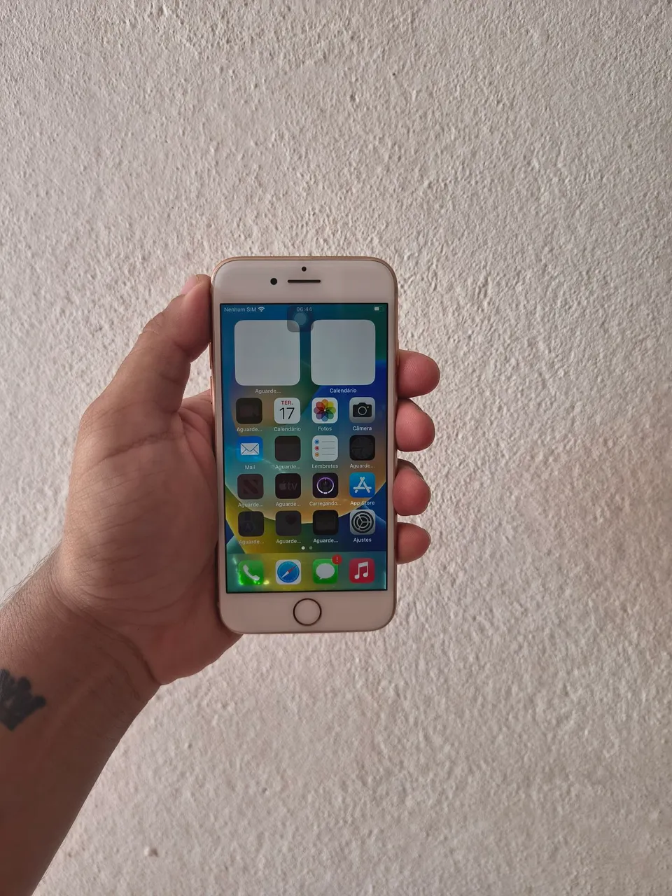 Iphone 8 quebra galho, camera traseira off, botão power off, botão home off