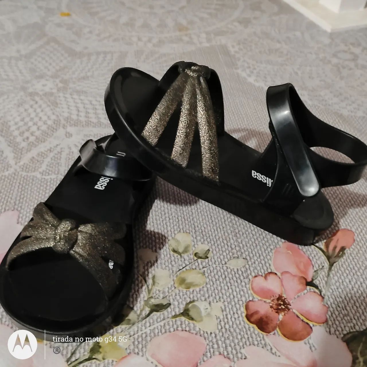 Sandália Infantil Mini Melissa Precious<br>Tam 22<br>$100