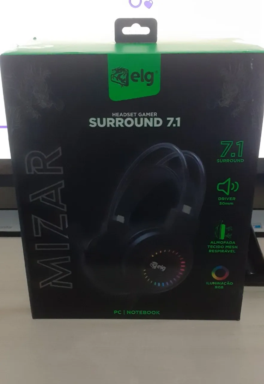 Fone de ouvido Headset gamer