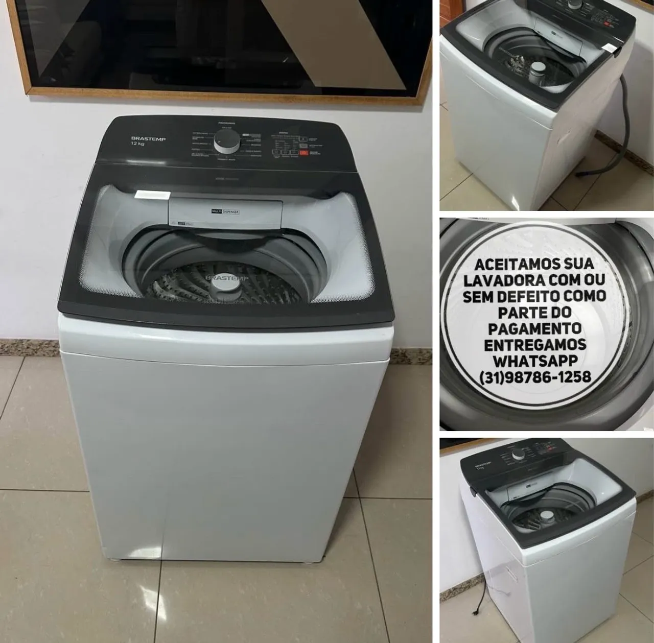 Máquina de Lavar 12kg Bem Novinha da Brastemp Entrego