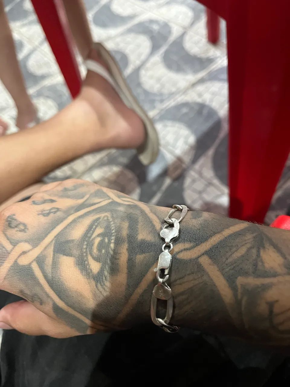 Pulseira 10mm prata pura - Foto 2