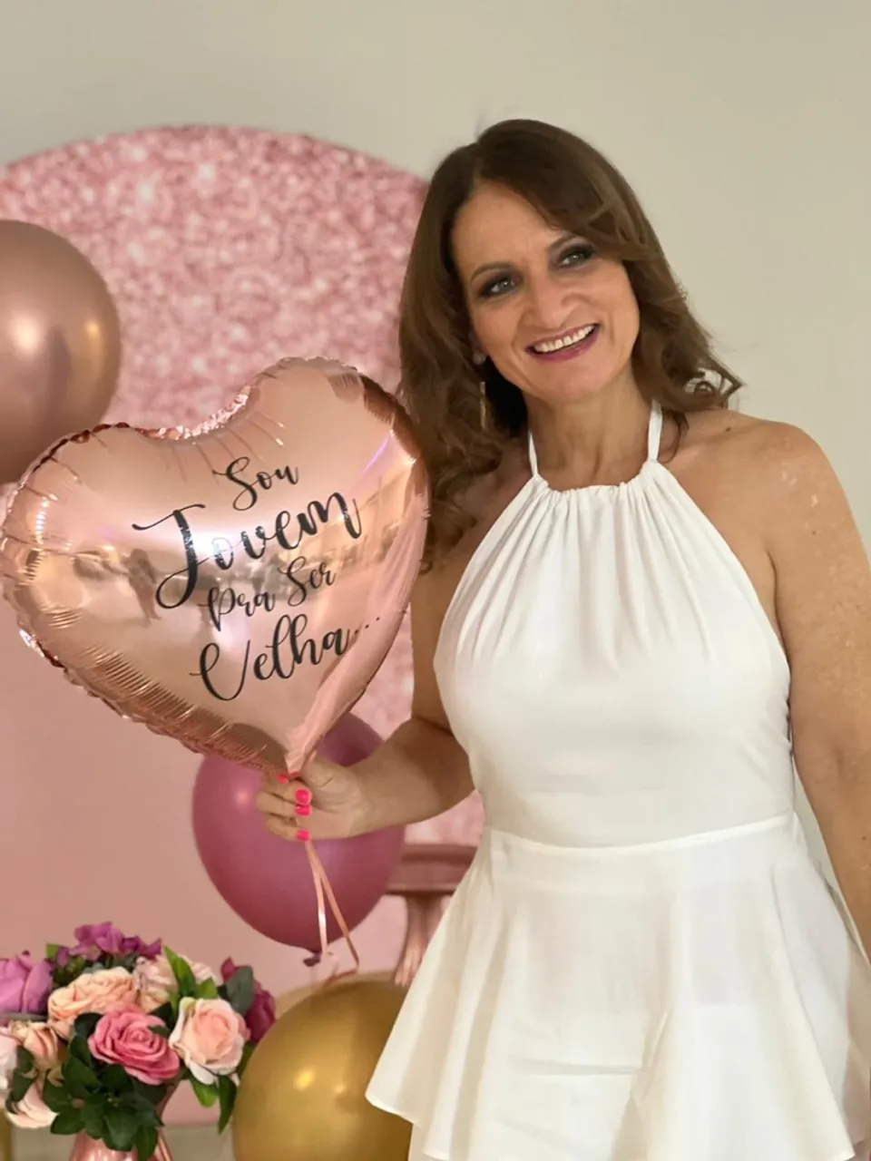 Vestido branco elegante