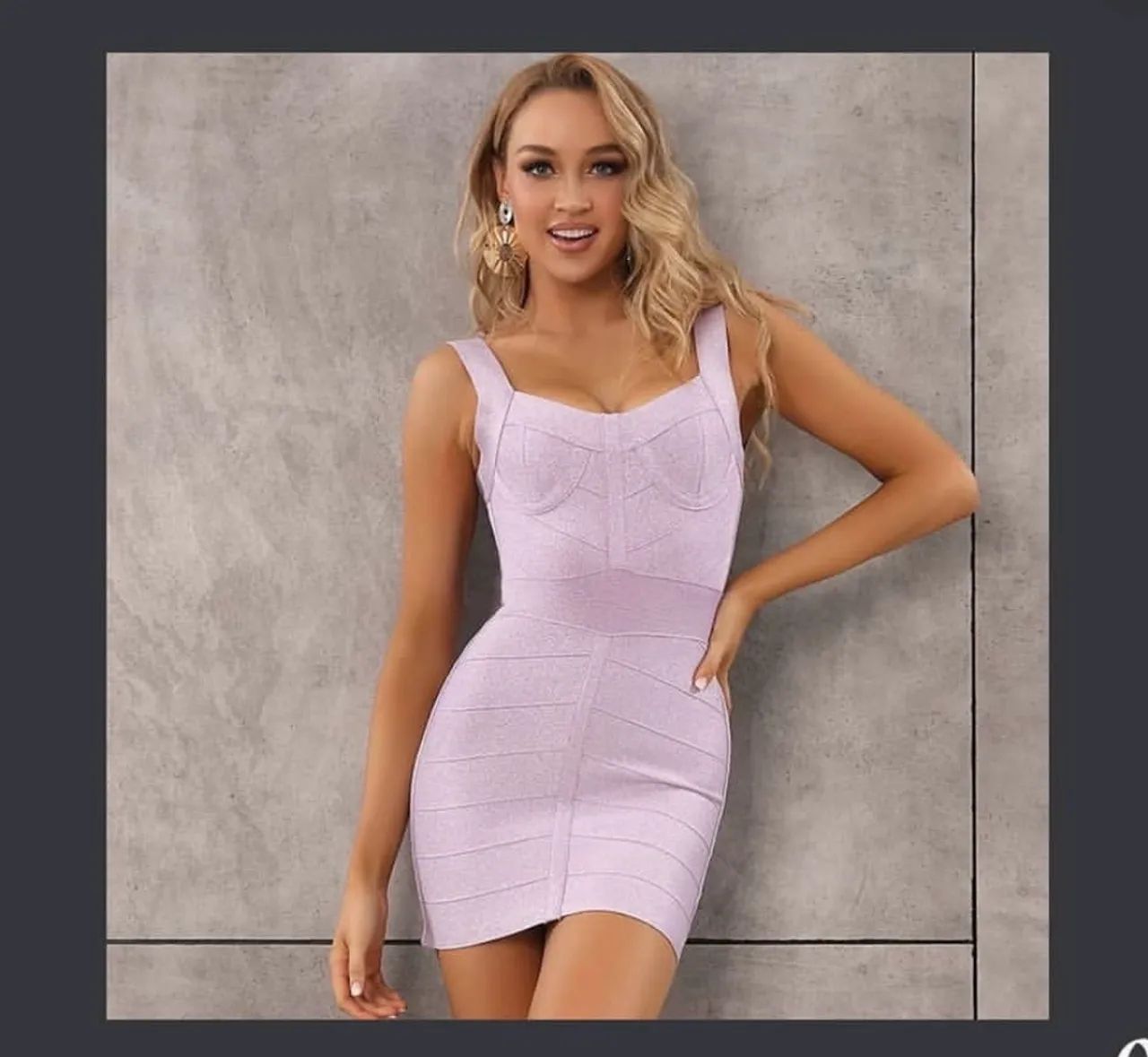 Vestido de bandagem- disponível em 3 cores.