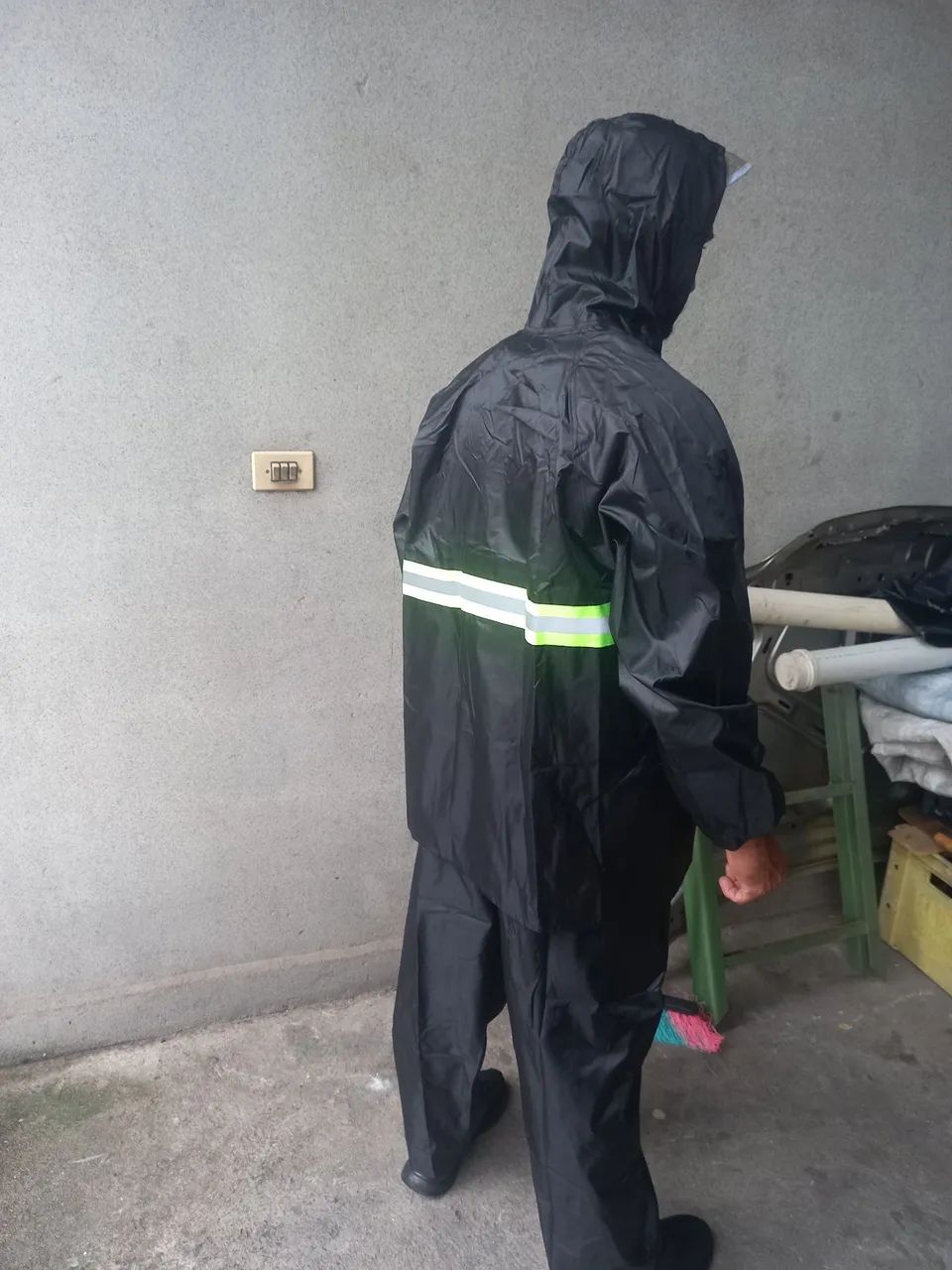 Conjunto Impermeável para Motociclista - Preto - Foto 2