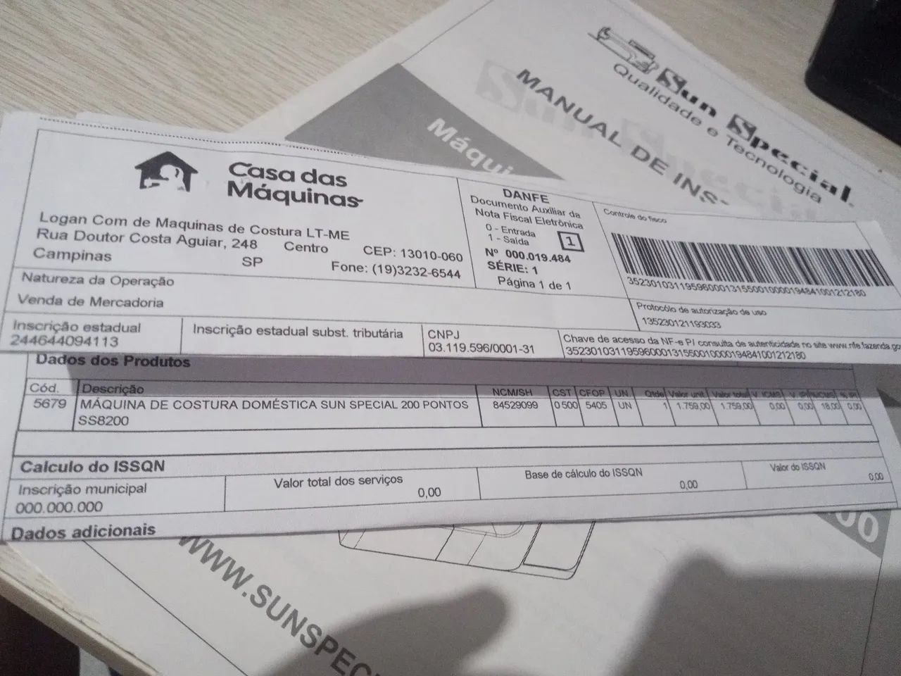 Máquina de Costura Sun Special 200 pontos  - Foto 6