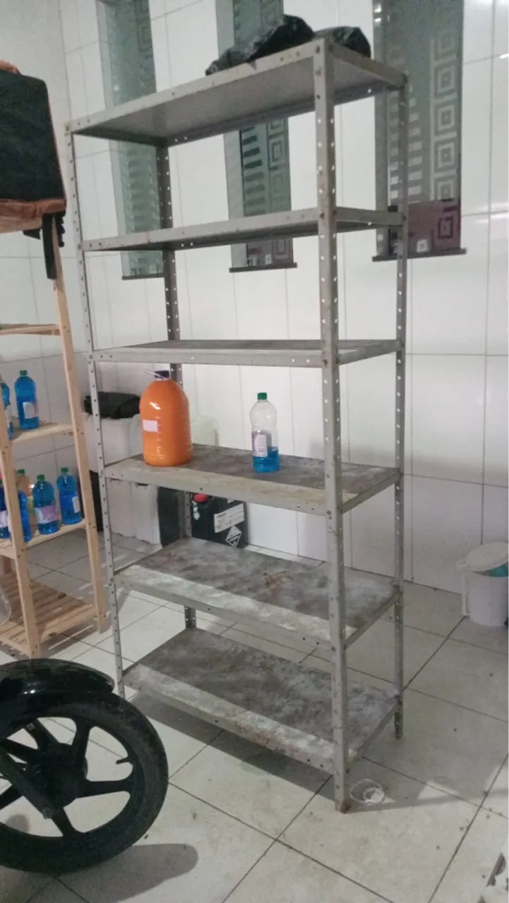 Prateleira de aço reforçada para comércio