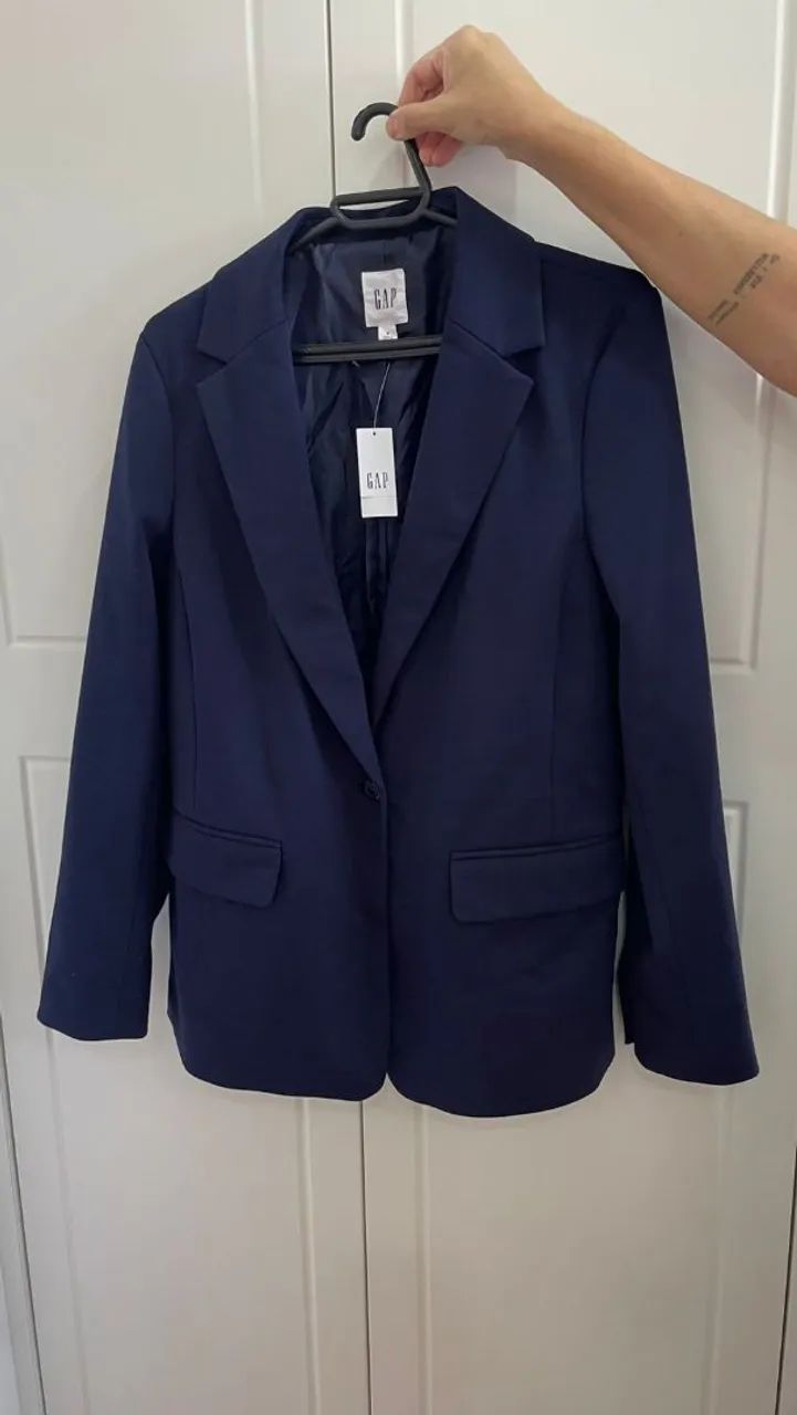Blazer Azul Marca GAP Tamanho P - Foto 2