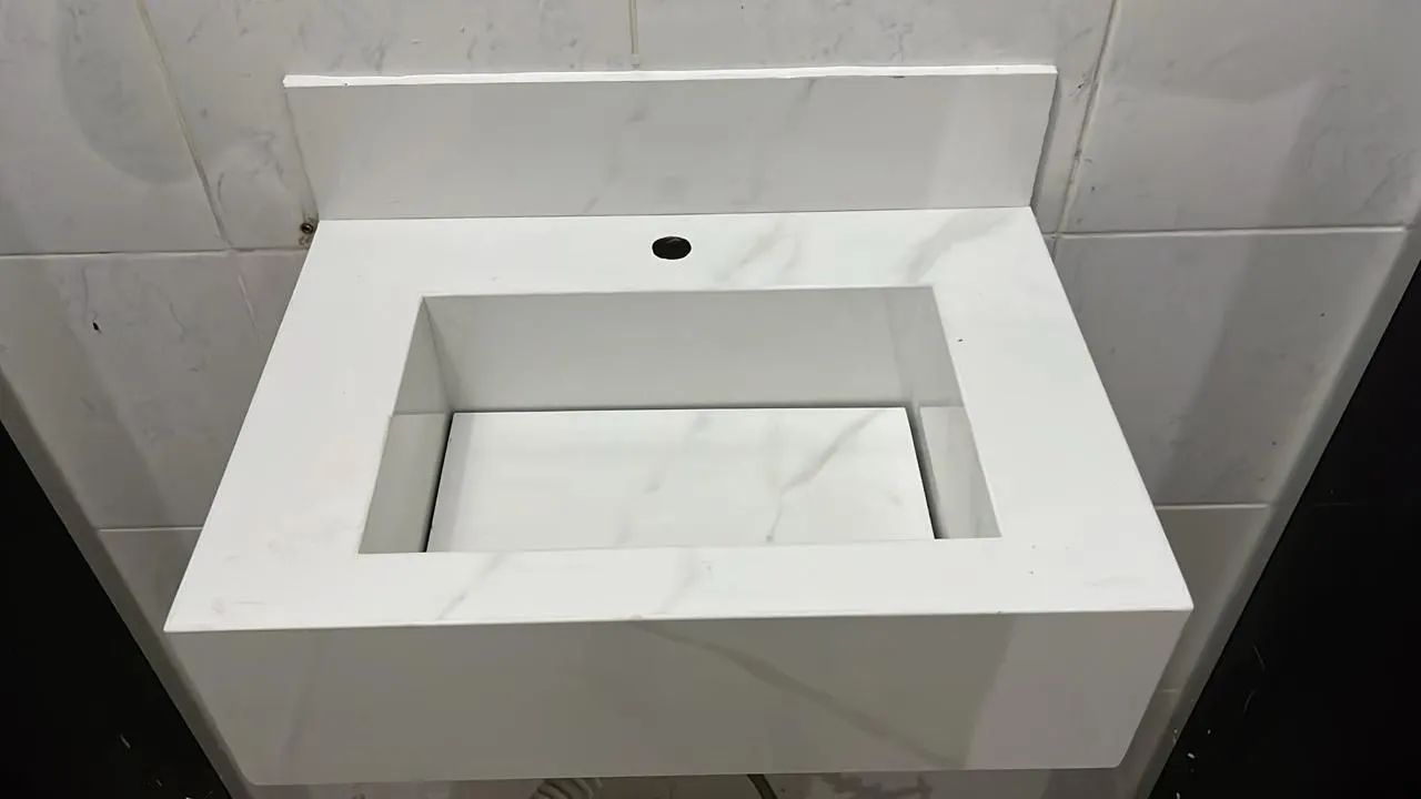 Pia em porcelanato para Banheiro