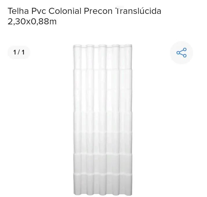 Telha translúcida precon 