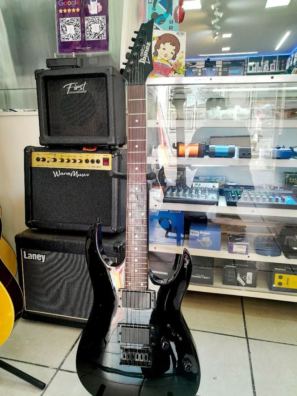 Guitarra ibanez N427 Bk - Instrumentos musicais - Vila Nilo, São