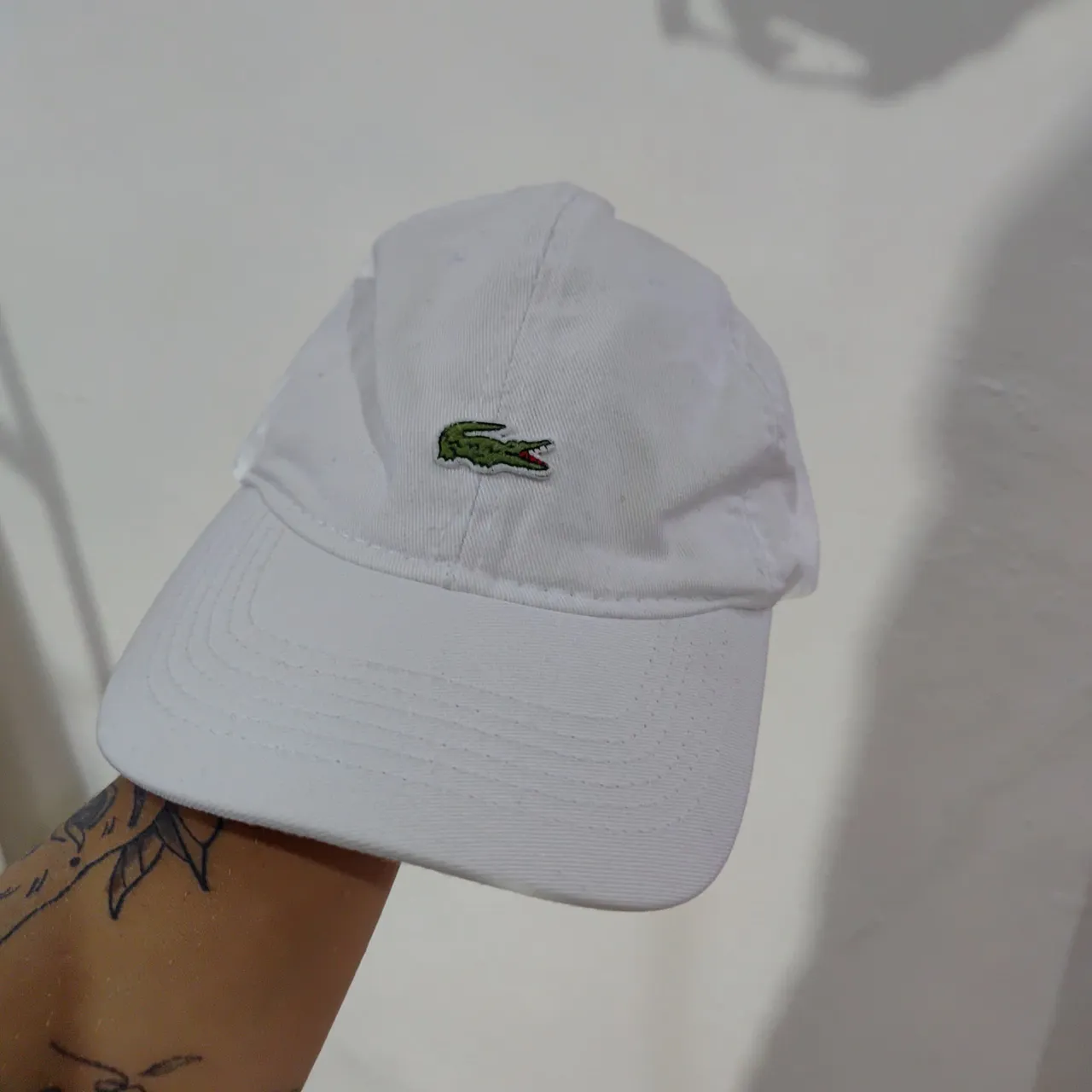 Boné Lacoste Branco Original