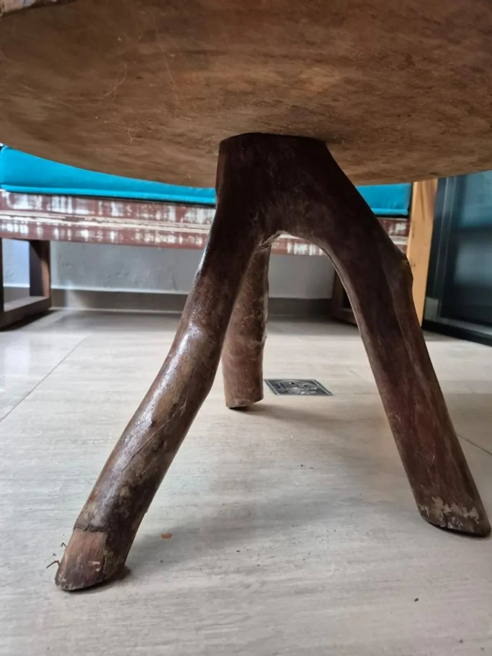 Mesa Centro Baixa Madeira maciça Rustica
