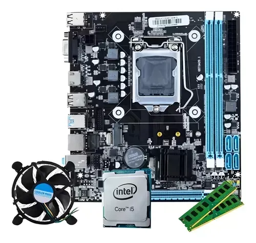 Kit Pc i5 com 8gb - Placa mãe, processador e memória (Leia a Descrição)