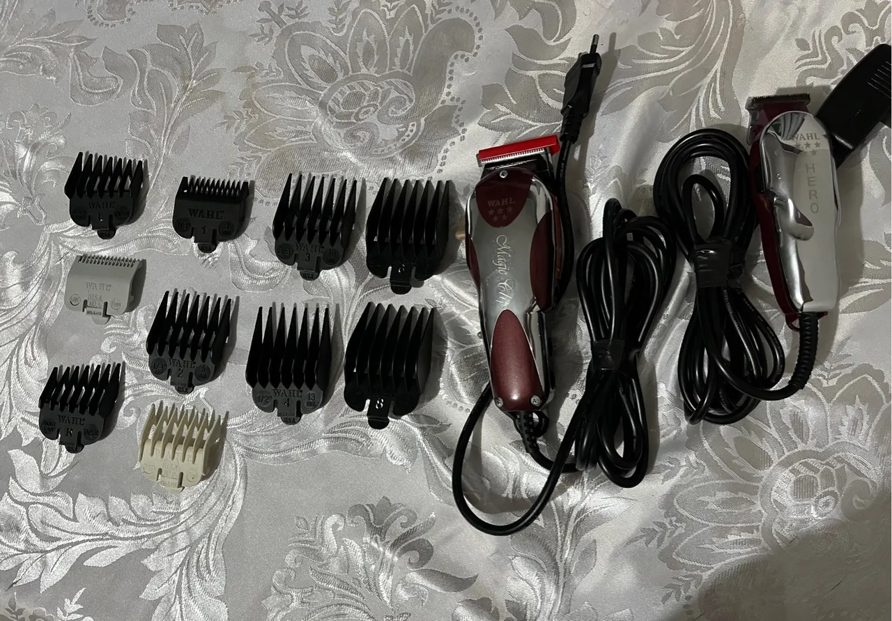 Máquina de Cortar Cabelo Wahl Magic Clip e Hero 5 star.