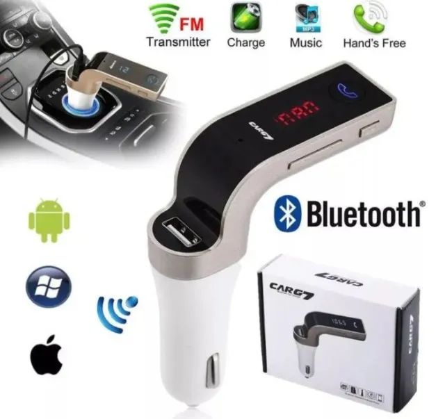 Transmissor Veicular C/ Bluetooth Fm Mp3 Usb E Pendrive  Arduino Automação COD-AP190  