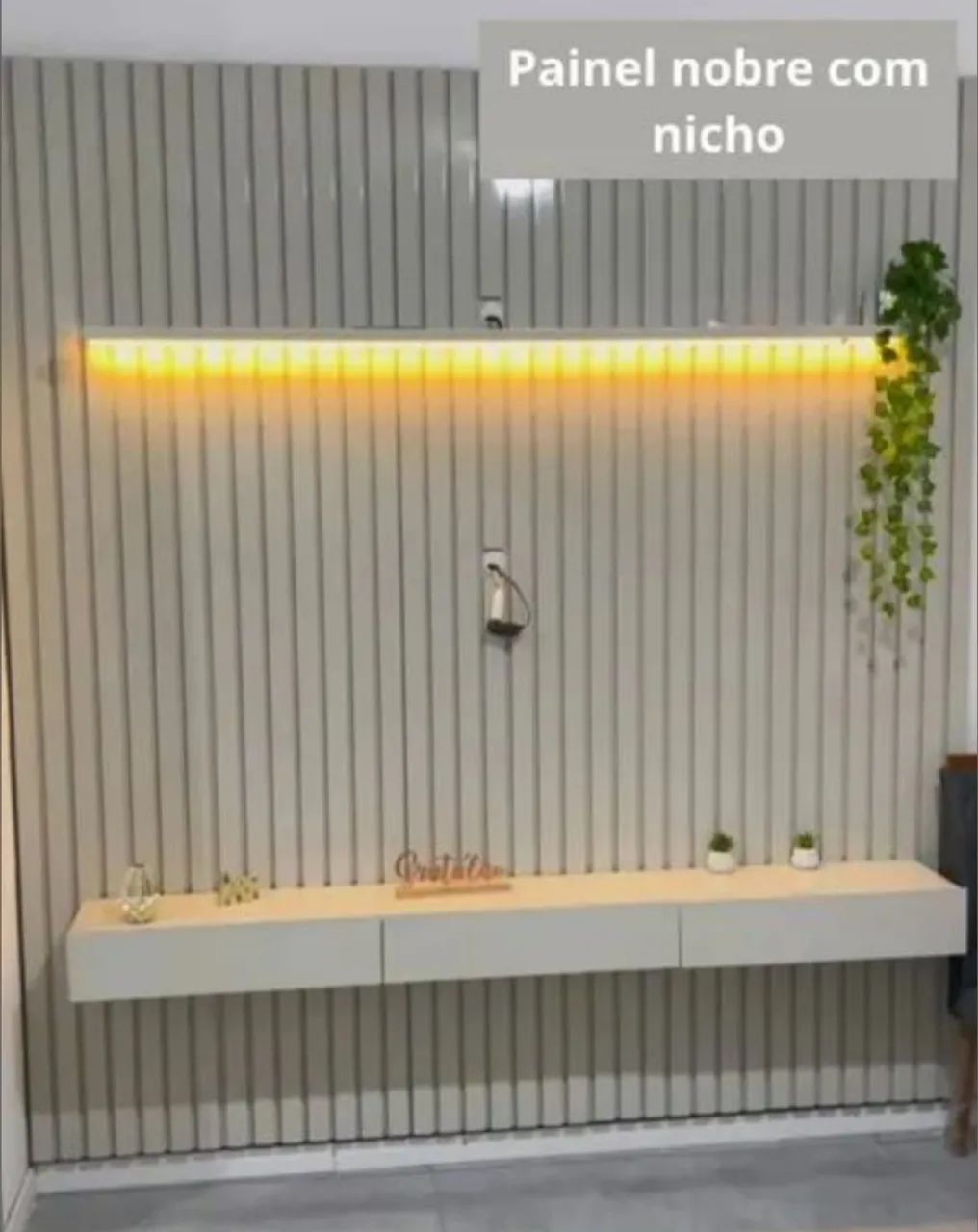 Painel ripado nobreza off white 