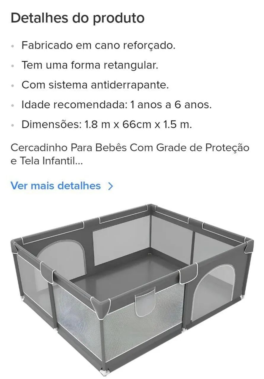 Cercadinho para bebê  - Foto 3