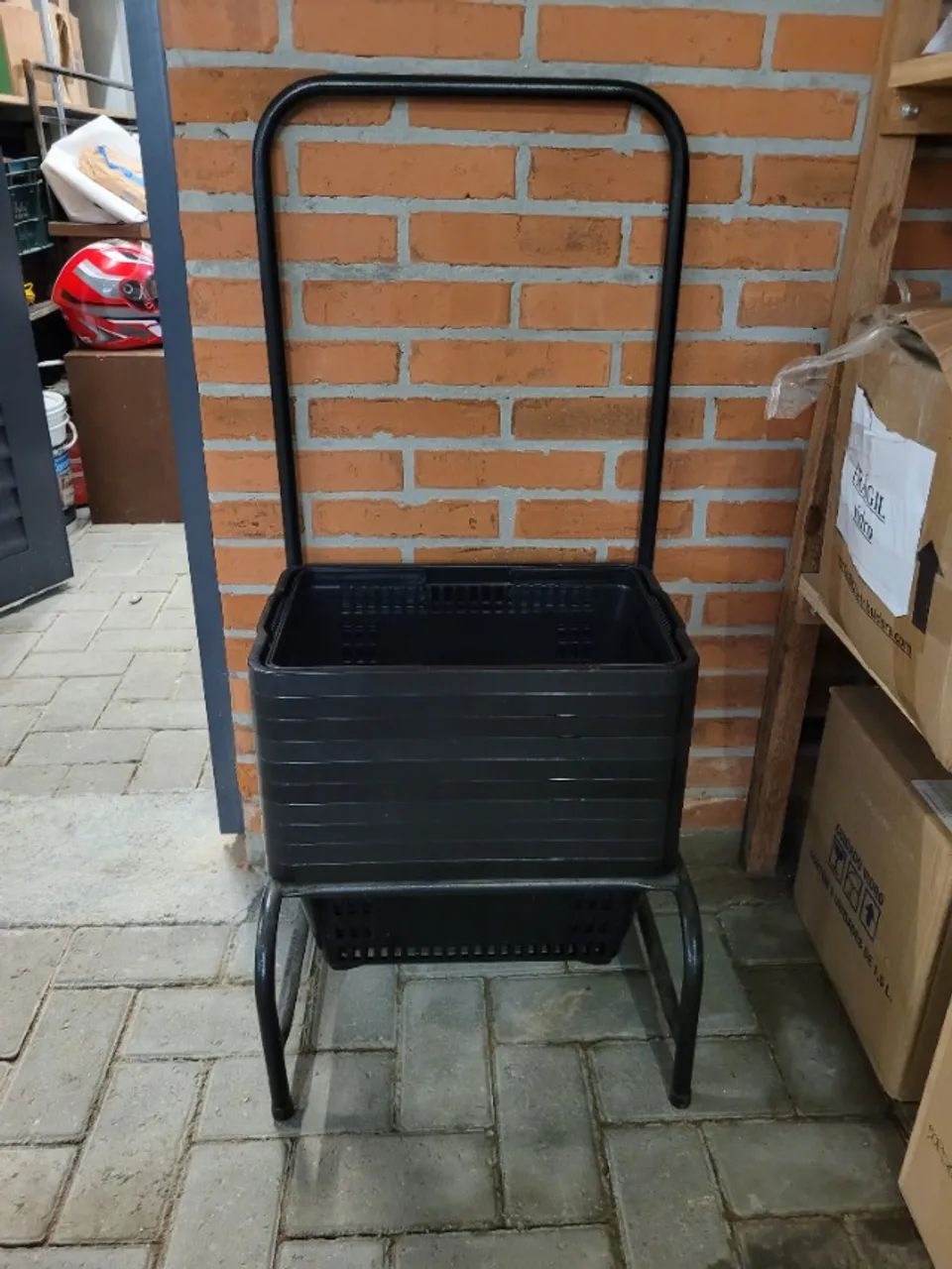 Cestinhas de Supermercado Com Suporte (10 Cestas)