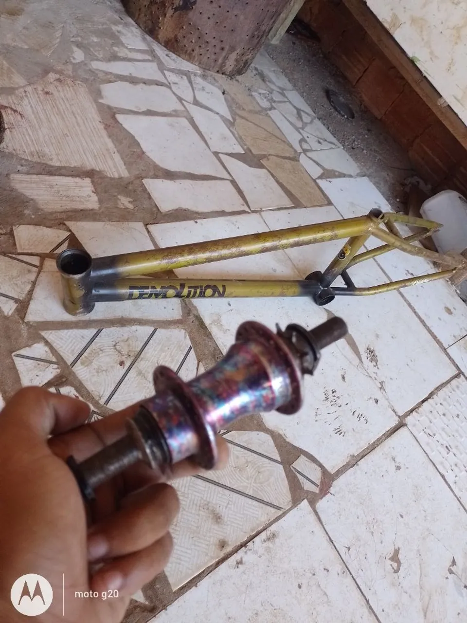 Quadro BMX + Cubo