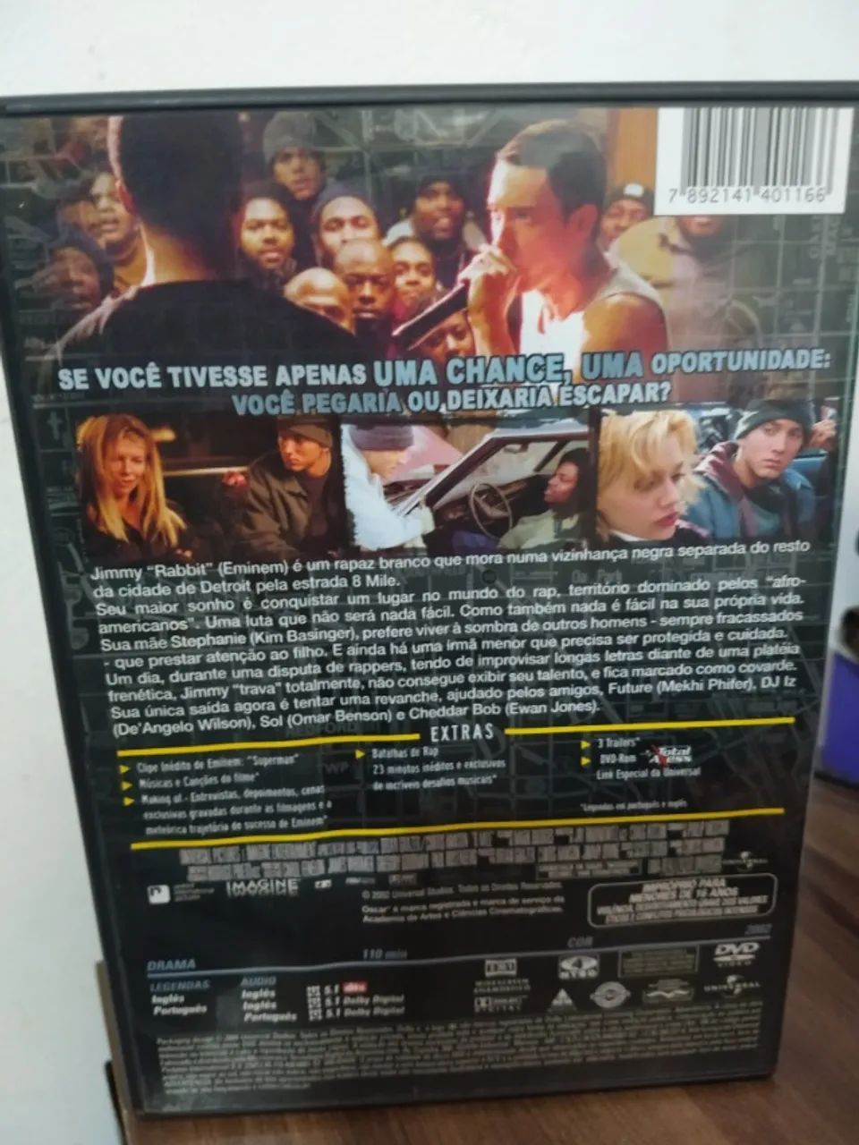 DVD Filme 8 Mile Rua das Ilusões - Foto 2