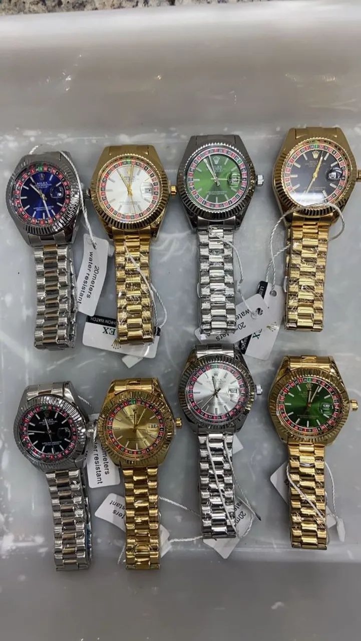 Relógio Estilo Rolex Cassino em Aço Inoxidável  - Foto 5
